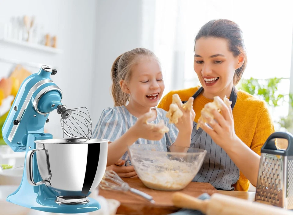 5 Quart Stainless Steel Mixer Bowl for KitchenAid Stand Mixers, Compatible...