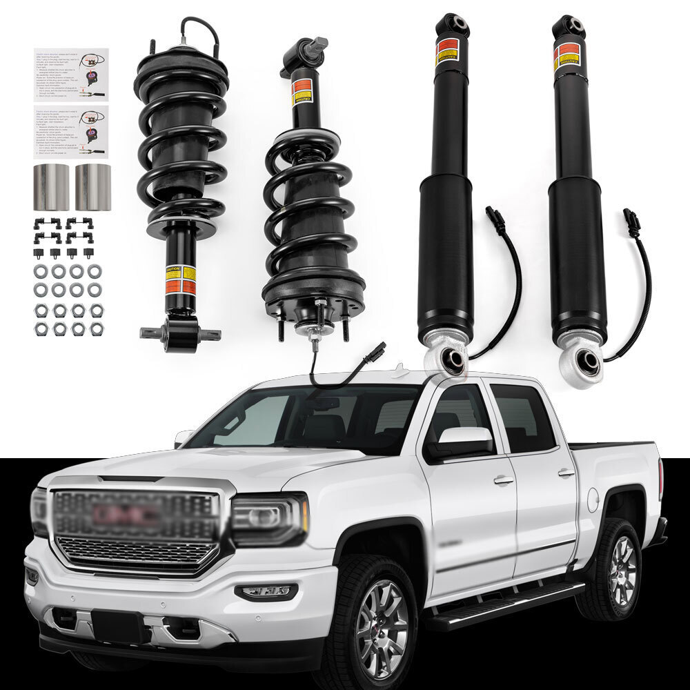 Front + Rear Shock Strut Assys Magneride for GMC Sierra 1500 Denali 2015-2018