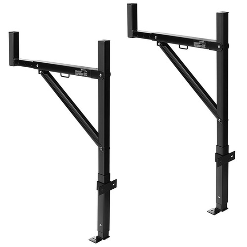 Truck Rack Pick up Truck Ladder 19"-34" W 38.6"-43.6" H 250Lbs Capacity
