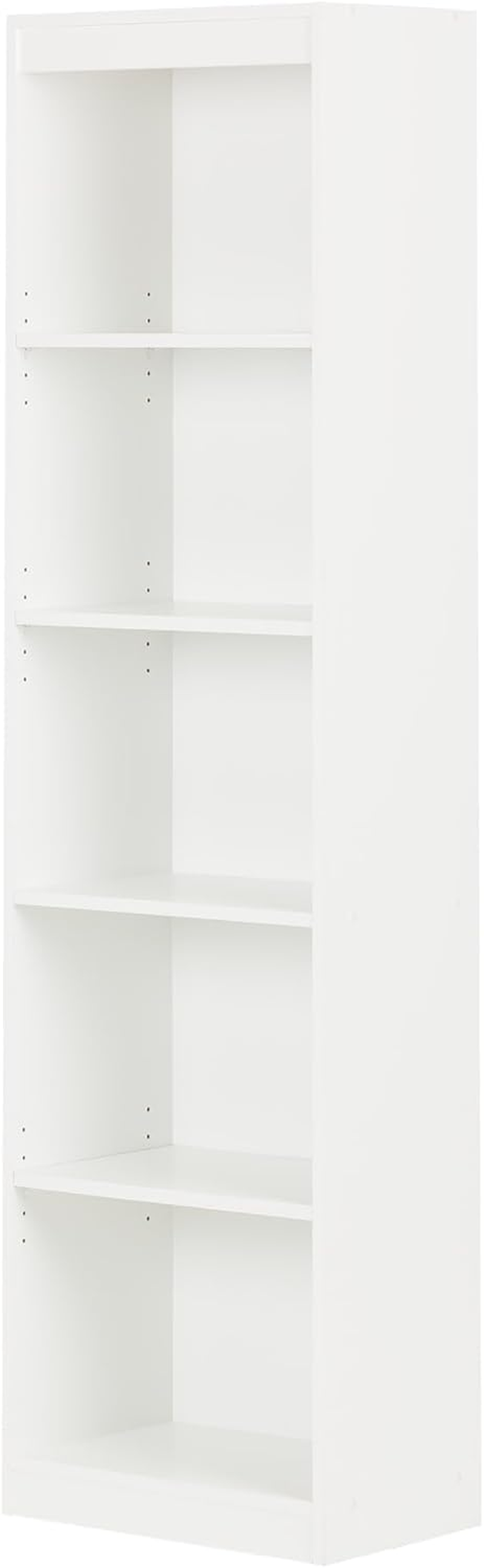 Axess 5-Shelf Narrow Bookcase, Pure White