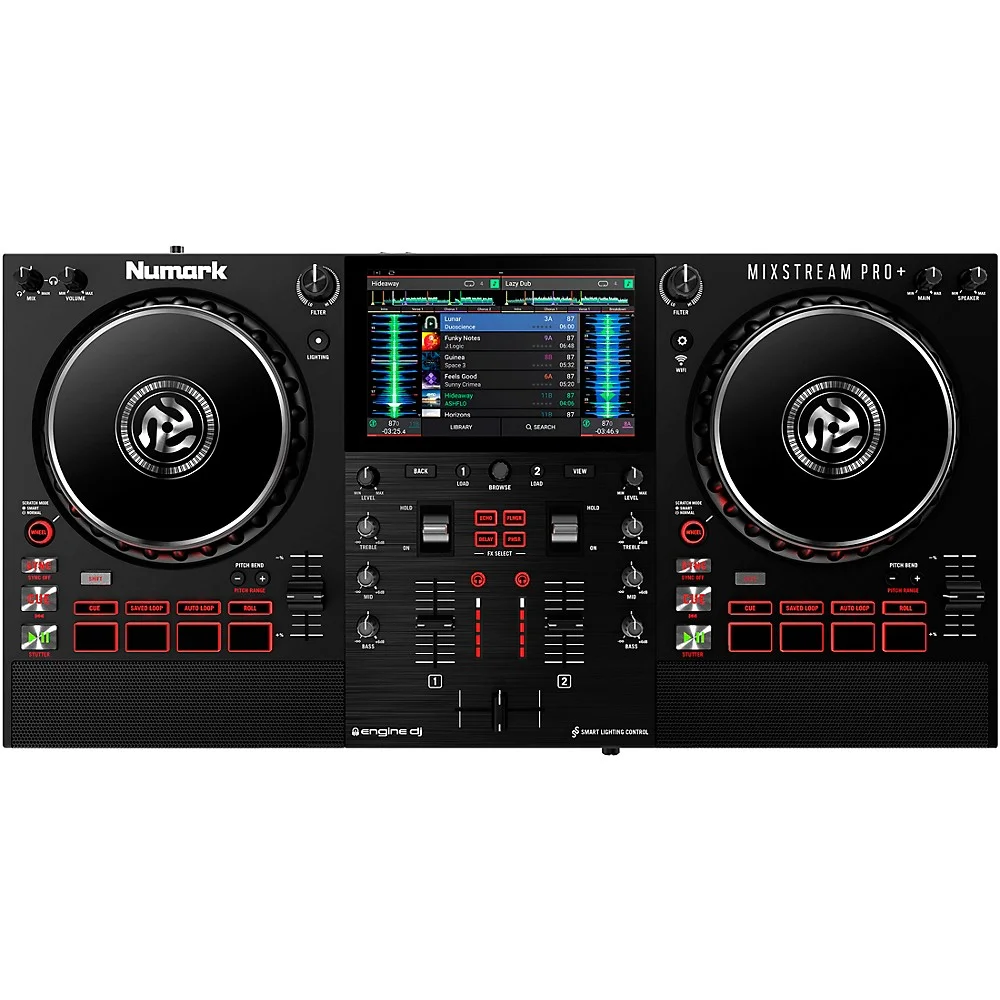 Mixstream Pro + Standalone Streaming DJ Controller, Black