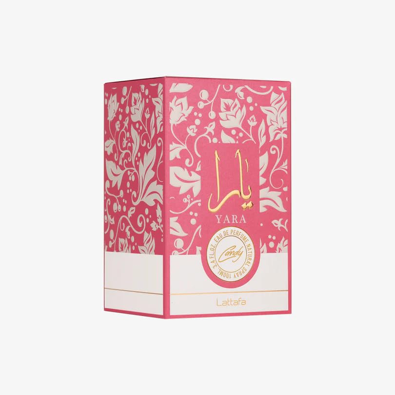 Yara Candy - Vanilla, Fruity, Citrus, Floral - Eau De Parfum Long-Lasting Fragrance for Women, 3.40 Ounce / 100 Ml