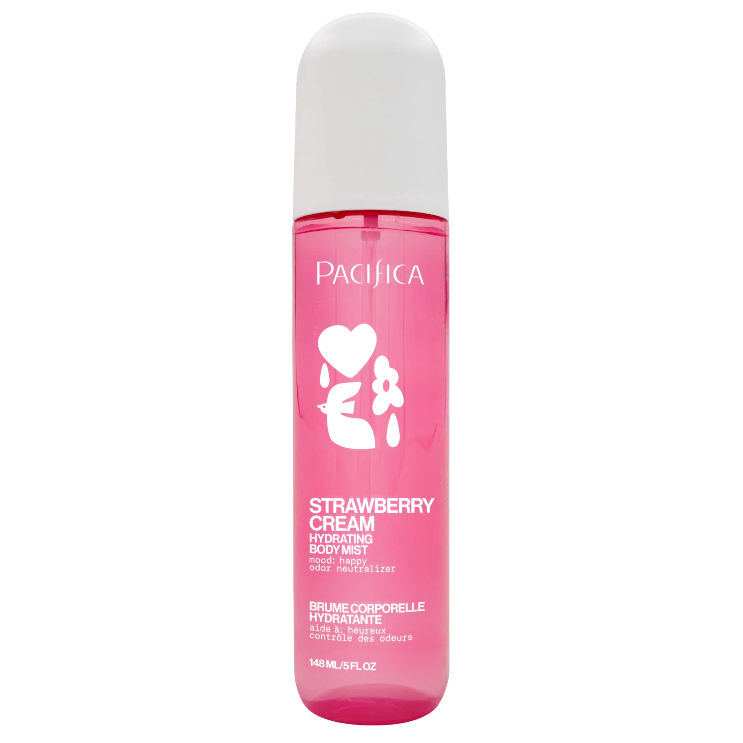 Hydrating Body Mist Strawberry Cream for Unisex, 5 Fl Oz