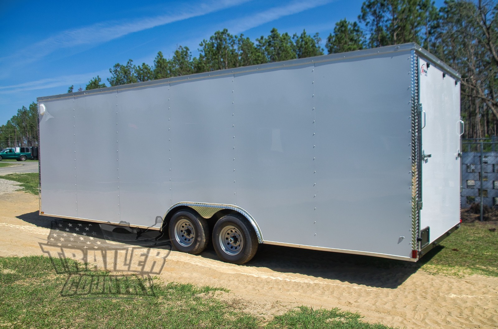 NEW 2026 8.5X24 8.5 x 24 V- Nose Enclosed Car Hauler Cargo Trailer 10K + Ramp